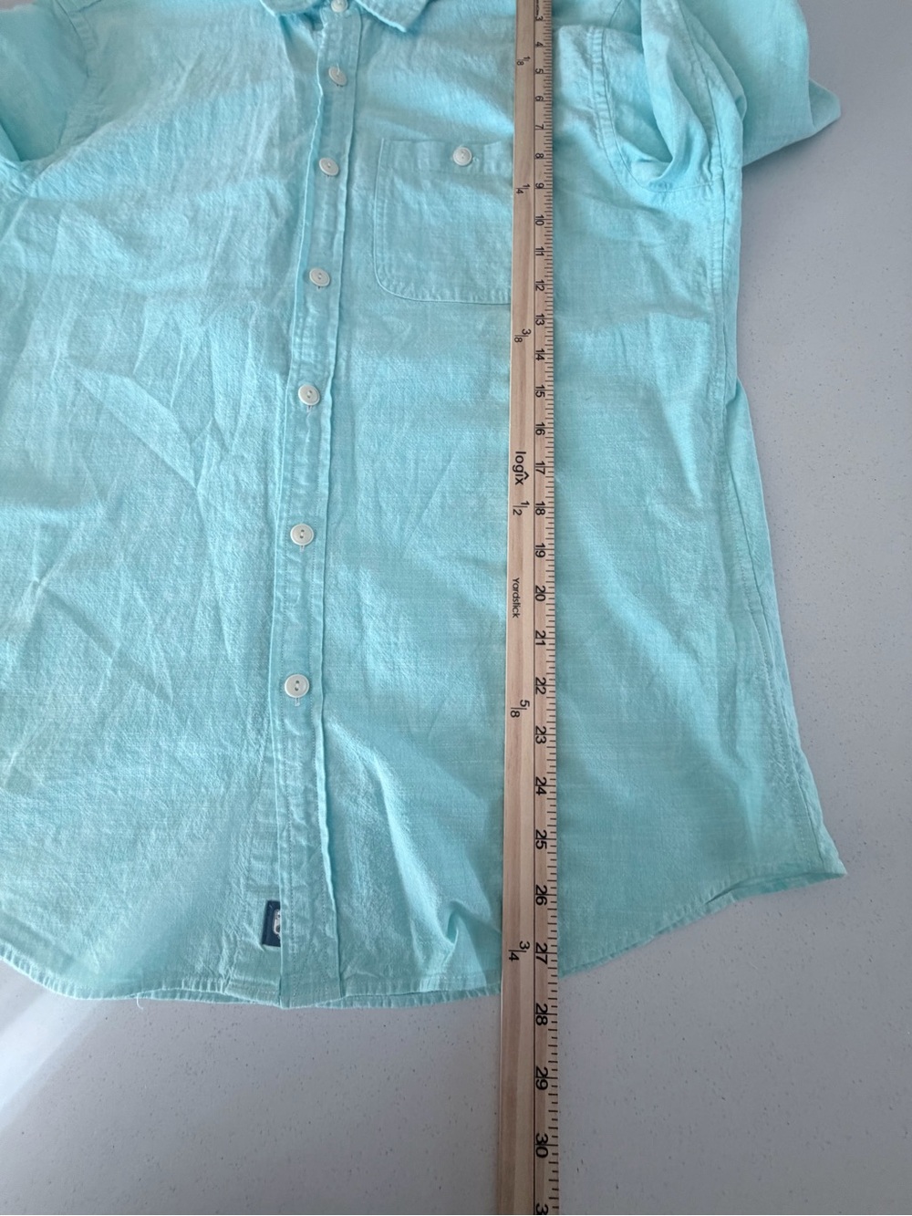 Vineyard Vines Men's Button-Down Shirt in Aqua - Picture 6 of 7
